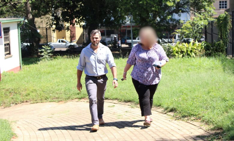 Marco Schalekamp walks outside the White River Magistrate's Court. > Photos: Gia Radnai