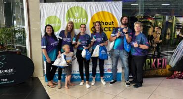 Coenie Naudé, Cherise Botha, Amelia Roux and Gia Radnai. > Photos: Supplied/CANSA