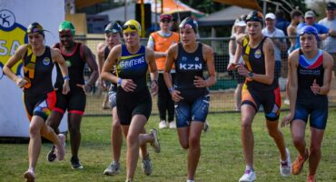 Athletes set off from the start line. > Photo: Supplied/Nico de Wet