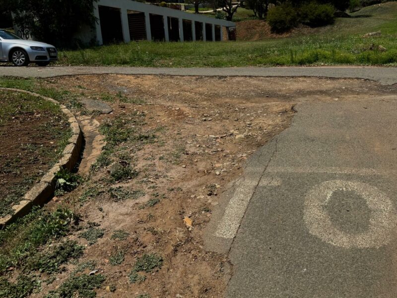 One of the dilapidated streets in Emgwenya.