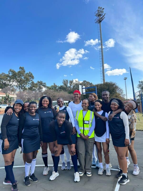 The netball team.