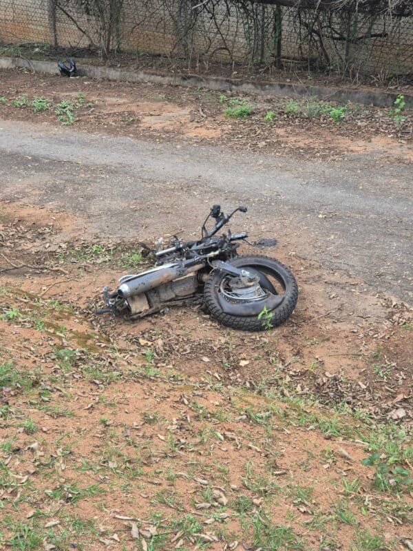The accident scene in White River.