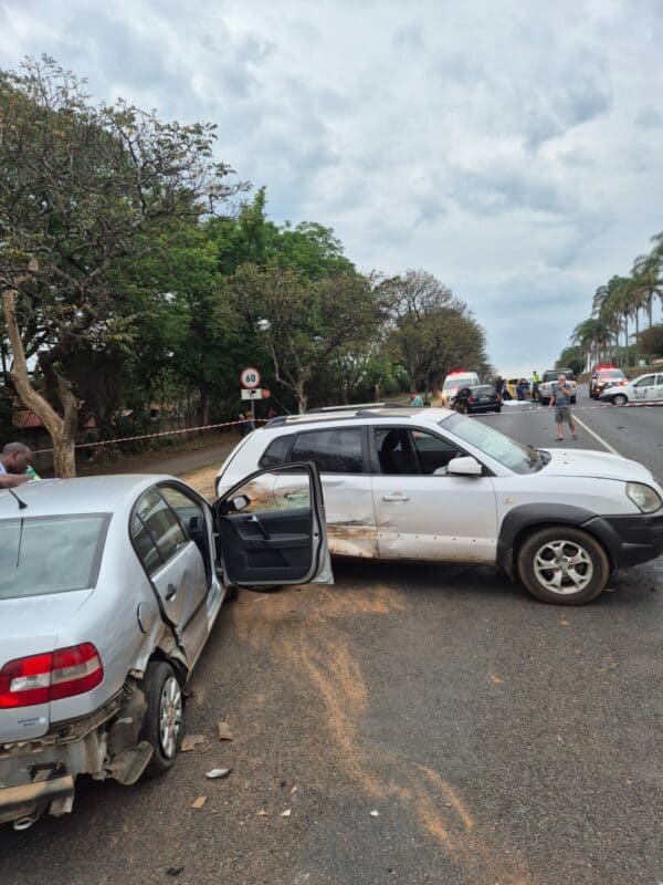 The accident scene in White River