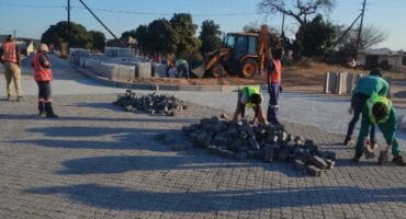 Work in progress in Shabalala Village.