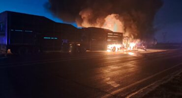 The scene of the accident.