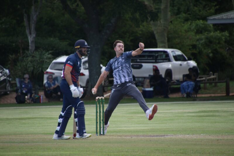 While he didn't pick up a wicket himself, Jon Hinrichsen was brilliant with the ball for the Rhinos. > Photo: Blake Linder