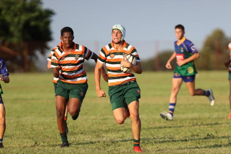 Aiden van Heerden in action for Rob Ferreira's U16 team. > Photo: Blake Linder