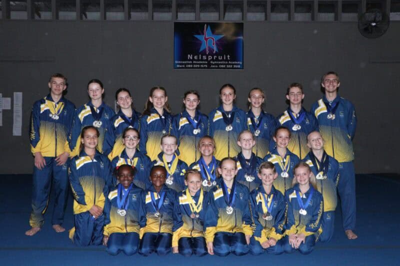 The gymnasts who represented Nelspruit Gymnastics Academy within the Mpumalanga team. > Photo: Blake Linder