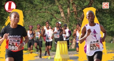 Women's winner Nomvula Sithole and overall winner Musawenkosi Buthelezi. > Photos: Blake Linder