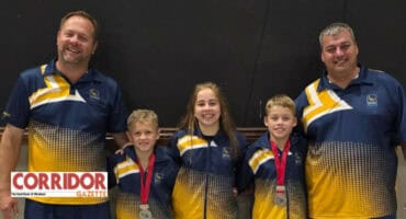 Barry De Beer, Harry Williams, Megan Lugar, Xander Koedyk en Basjan Kok. > Foto: Facebook/Komatipoort Stoeiklub