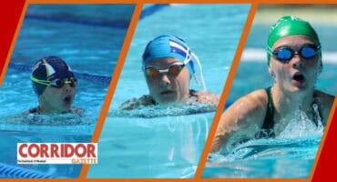 Komatipoort Akademie's Aylana Weitz, Milane Loock of Laerskool Malelane and Riverview Prep's Micaela Fourie. > Photos: Mark Kinnear and HH Photography & Design