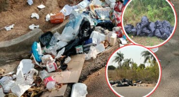 Some of the garbage and refuse bags that were dumped around Mbombela. > Photos: Supplied