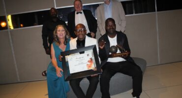 Back: Doc Mnisi, James Sheard and Campbell Scott. Front: Yvonne Oliver, Oupa Pilane and Jainos Zvokusekwa.