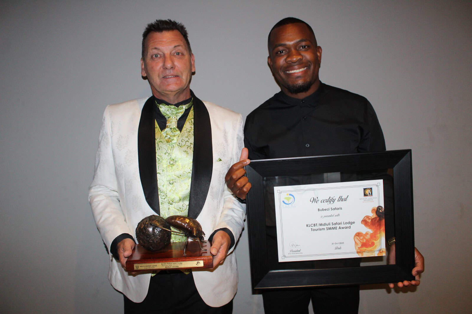 Andy le Monnier and Lwazi Sibiya.