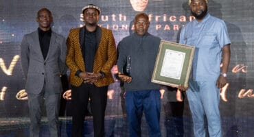 Oscar Mthimkhulu, Kgosi Shaun Chiloane, Lifetime Achievement Award recipient, James Mdluli, and Hosi Fumani Nkuna. Photos: Tumelo Waga Dibakwane
