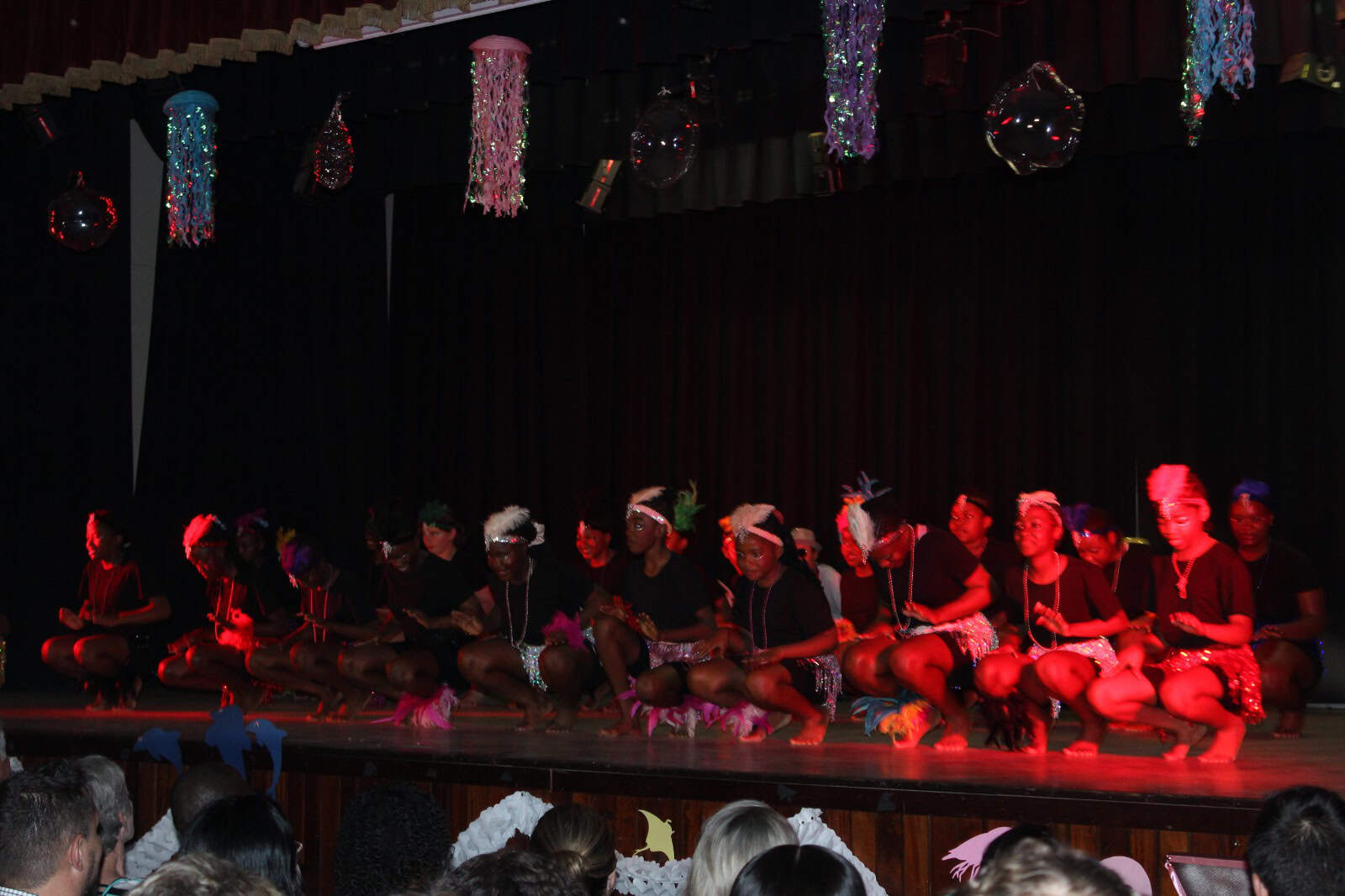 Learners all dressed up and moving during the Magical Dance revue.