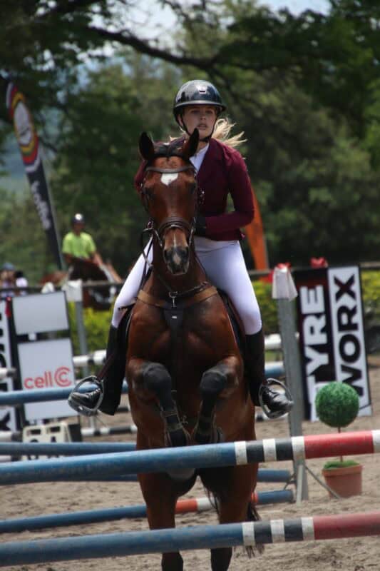 Mia Tinkhoff riding Callaho Lorenza. > Photo: Blake Linder