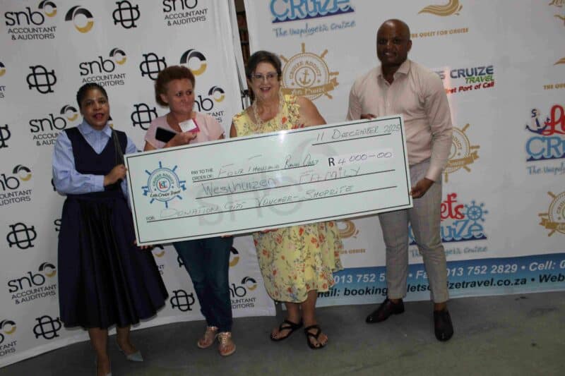 Phumzile Mashego, Violet van der Westhuizen, Thea Rix and Sfiso Bennett.