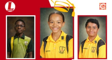 Nkazimulo Mthunywa, Kaylynn Swart and Khairulhasan Ismail. > Photos: Supplied/Nelspruit Primary