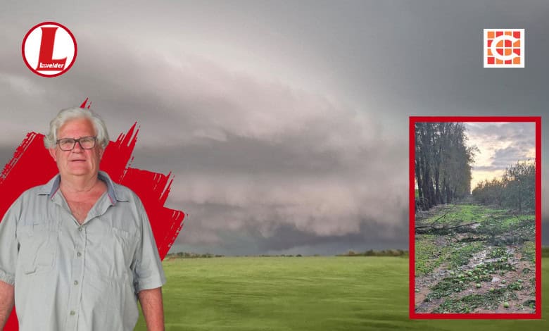 Grant Taylor has lost millions of rands in damage to property and crops due to the storm on December 2. > Photos: Supplied