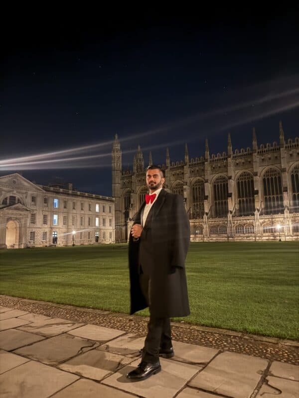 Shafee Verachia at the University of Cambridge. > Photo: Facebook/ShafeeVerachia