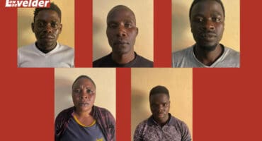 Top: Rex Mongee, Christopher Sithole, Eddie Chauke. Bottom: Monica Vutete, and Elias Qobotshane. > Photo: Supplied/Mpumalanga SAPS