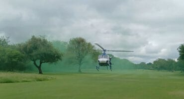 The SAPS chopper. > Photo: Supplied/Ehlanzeni Diving Unit