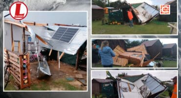 Temorary housing at Soli Deo Gloria care centre were demolished during the storm. Pictures: Soli Deo Gloria.