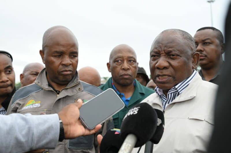 President Cyril Ramaphosa and Premier Mandla Ndlovu. > Photos: Supplied/Office of the Premier