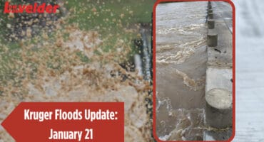 Letaba low bridge. Insert: Crocodile Bridge, today January 21. > Photos: Lisl Moolman/SANParks