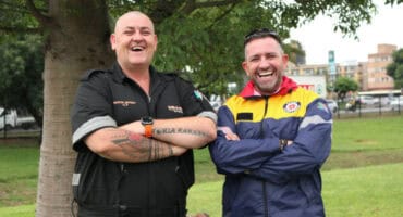 Martin Jeffrey and Andrew Geldenhuys. > Photo: Gia Radnai