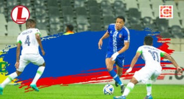 Junior Zindoga on the ball for The Rockets. > Photo: Supplied/TS Galaxy