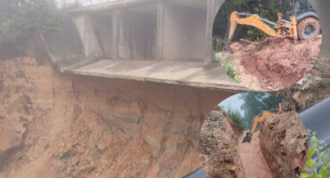 The Senteeko Dam wall remains critical. > Photo: Supplied