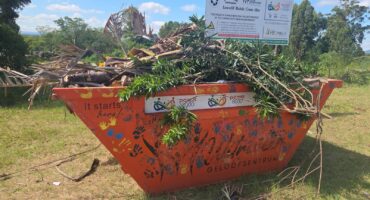 One of the skips that was filled with garden waste. > Photo: Supplied/TPO8000