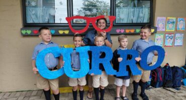 Back: Natasha Grobler Front: Hennie van der Merwe, Reon Erasmus, H.C. Skorbinski, Righardt Coetzee , and Francois van der Merwe.