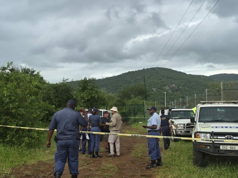The team that was assigned to search for the missing SANDF member at the scene. > Photos: Supplied