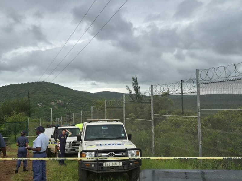 The team that was assigned to search for the missing SANDF member at the scene. > Photos: Supplied