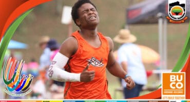 Rob Ferreira se oranje bloed bruis vandag met mag en krag tydens die BUCO Laeveld Interhoër.