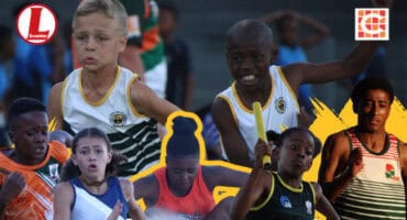 The young athletes ensured they gave it their all during the meet. > Photos: Blake Linder