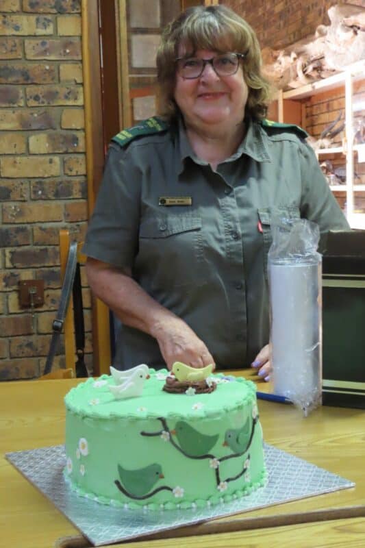 Outgoing Marloth Park Honorary Rangers chief, Genie Retief. > Photo: Supplied/Judy Norton
