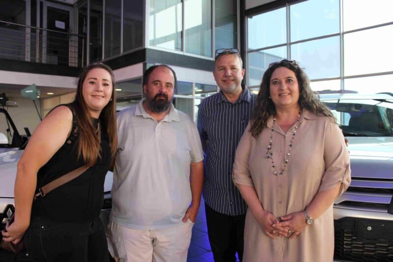 Zaan Kriel, Johan Kriel, Jan de Jager and Marianne Kriel de Jager.