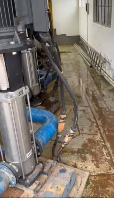 Leaks at White River water pump station.