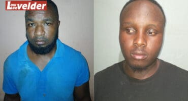 Lucas Khosa and Repfumelo Kubayi. > Photos: Mpumalanga SAPS