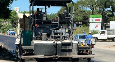 Bosch street being resurfaced. > Photo: Supplied/Joseph Ngala