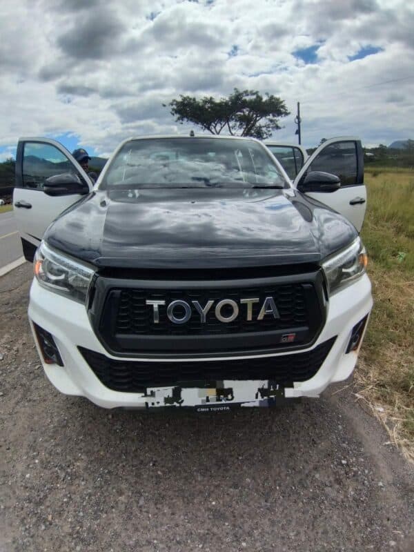 The suspected stolen Toyota Hilux. > Photos: Supplied/SAPS
