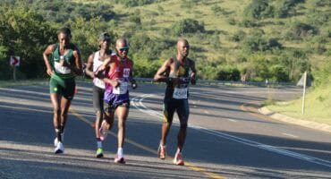 Winner, Jackson Ole Koisenge, Samuel Mathabatha, Mpho Mokoena and Othaniel Phahlane. > Photos: Mark Kinnear