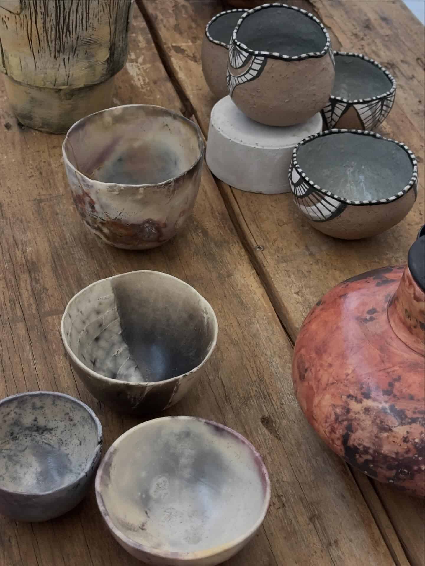 Barrel-fired ceramics form part of Annalie Odendaal's solo exhibition.