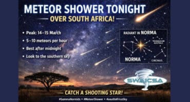 The Gamma Normid Meteor Shower is peaking tonight. > Photo: SWAICSA
