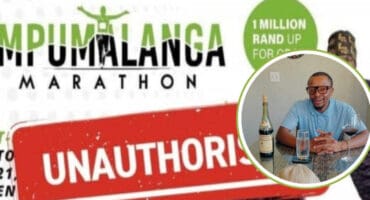 A screenshot of the ASA social media pages that show the Mpumalanga Marathon is unauthorised. Insert: Caleb Lekhuleni/Facebook