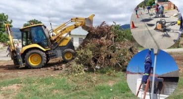 CoM teams repair potholes and streetlights, and clear illegal dumping sites in Barberton. > Photo: Supplied/CoM